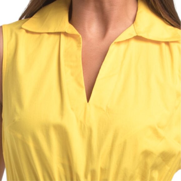 CALVIN KLEIN Elastic Cinched Waist Midi Dress - Picture 3 of 6